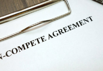 black text that reads non compete agreement