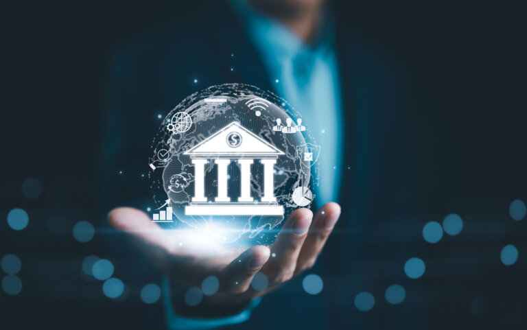 Digital Banking and Financial Technology Concept.